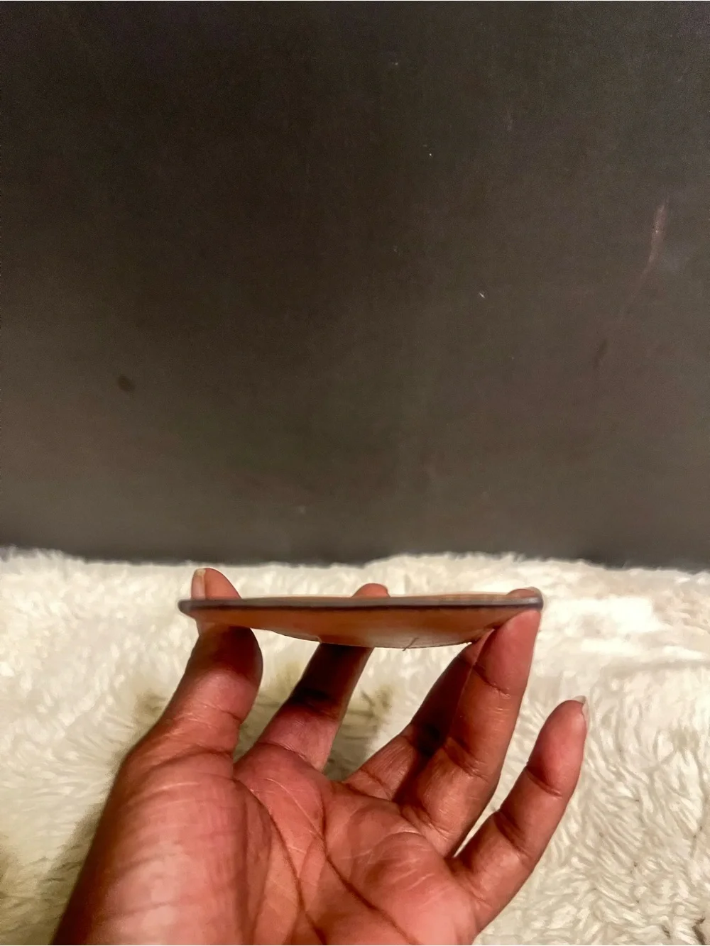 Calvin Klein Men's Brown Saffiano Leather Card Sleeve